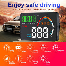 Load image into Gallery viewer, Q5 GPS 4 inch Vehicle-mounted Head Up Display Security System, Support Running Speed &amp; Direction &amp; Distance / Driving Kilometres /, Q5
