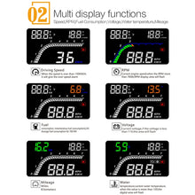 Load image into Gallery viewer, T100 OBD2 4 inch Vehicle-mounted Head Up Display Security System, Support Car Speed / Engine Revolving Speed Display / Instantaneous Fuel Consumption / Detection and Elimination Fault Code, T100