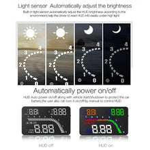 Load image into Gallery viewer, T100 OBD2 4 inch Vehicle-mounted Head Up Display Security System, Support Car Speed / Engine Revolving Speed Display / Instantaneous Fuel Consumption / Detection and Elimination Fault Code, T100