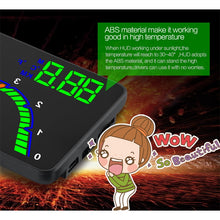 Load image into Gallery viewer, T100 OBD2 4 inch Vehicle-mounted Head Up Display Security System, Support Car Speed / Engine Revolving Speed Display / Instantaneous Fuel Consumption / Detection and Elimination Fault Code, T100