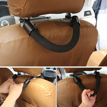 Load image into Gallery viewer, SHUNWEI Car Assistance Support Strap, Chair Rear Seat Headrest Hanger Bag Hook Holder,Car Safety Back Seat Armrest Handle- Children Elderly Assist Grab,Vehicle Headrest Grab Handles, Back Seat Armrest(Black)