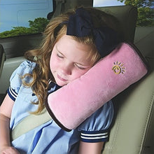 Load image into Gallery viewer, 2 PCS Children Baby Safety Strap Soft Headrest Neck Support Pillow Shoulder Pad for Car Safety Seatbelt