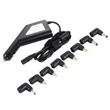 Load image into Gallery viewer, Laptop Notebook Power 90W Universal Car Charger with 8 Power Adapters &amp; 1 USB Port for Samsung, Sony, Asus, Acer, IBM, HP, Lenovo, Car Charger