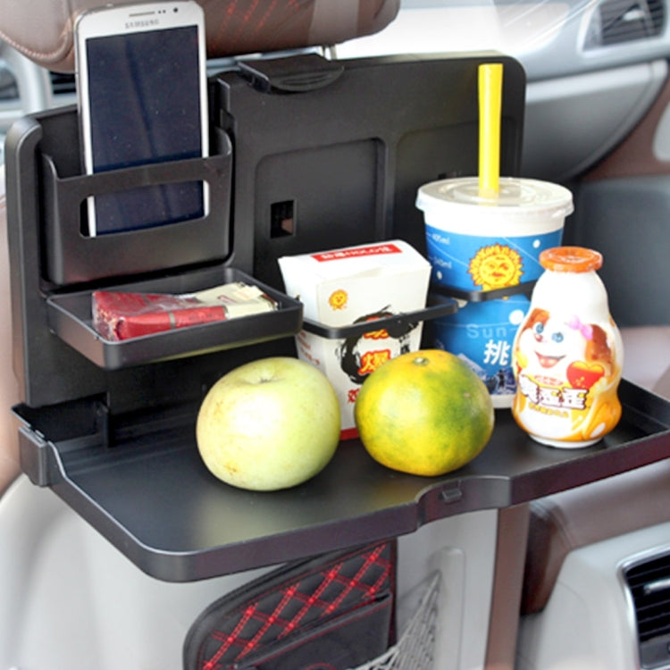 SHUNWEI SD-1503 Vehicle Multi-function Foldable Tray Back Seat Table Drink Food Cup Holder Travel Dining Tray Organzier, SD-1503