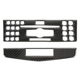 2 PCS Car CD Adjustment Frame Carbon Fiber Decorative Sticker for Mercedes-Benz W204 2007-2010, CD Adjustment Frame (B)