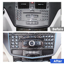 Load image into Gallery viewer, 2 PCS Car CD Adjustment Frame Carbon Fiber Decorative Sticker for Mercedes-Benz W204 2007-2010, CD Adjustment Frame (B)