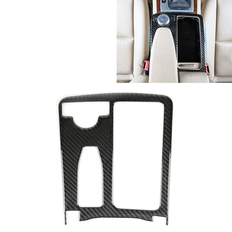 Car Left Drive Water Cup Panel Carbon Fiber Decorative Sticker for Mercedes-Benz W204 2007-2013, Water Cup Panel