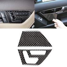 Load image into Gallery viewer, 2 PCS Car Front Door Seat Adjustment Frame Carbon Fiber Decorative Sticker for Mercedes-Benz W204 2007-2013, Front Door Seat Adjustment Frame