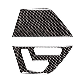 2 PCS Car Front Door Seat Adjustment Frame Carbon Fiber Decorative Sticker for Mercedes-Benz W204 2007-2013, Front Door Seat Adjustment Frame