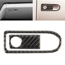 Load image into Gallery viewer, 2 PCS Car Passenger Seat Storage Box Handle Carbon Fiber Decorative Sticker for Mercedes-Benz W204 2007-2013, Passenger Seat Storage Box Handle