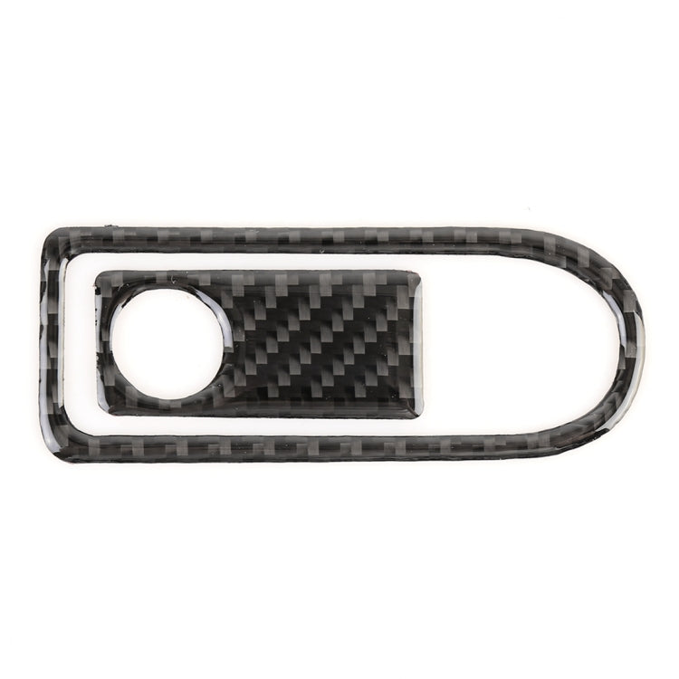 2 PCS Car Passenger Seat Storage Box Handle Carbon Fiber Decorative Sticker for Mercedes-Benz W204 2007-2013, Passenger Seat Storage Box Handle