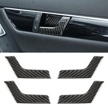 Load image into Gallery viewer, 4 PCS Car Door Inner Handle Panel Carbon Fiber Decorative Sticker for Mercedes-Benz W204 2007-2013, Door Inner Handle Panel