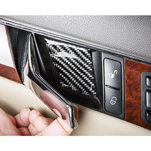 Load image into Gallery viewer, 4 PCS Car Door Inner Handle Wrist Panel Carbon Fiber Decorative Sticker for Mercedes-Benz W204 2007-2013, Door Inner Handle Wrist Panel