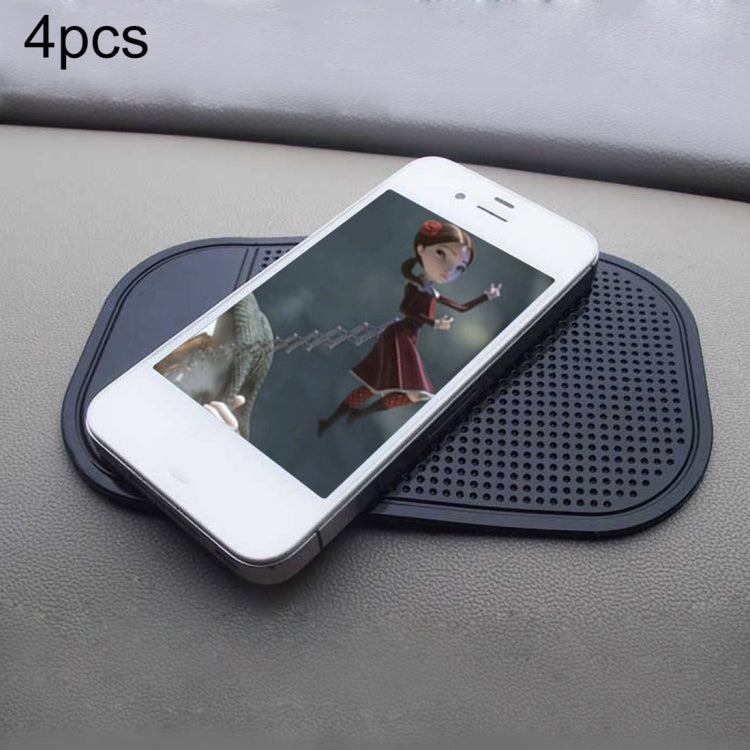 4pcs Car Anti-Slip Mat Super Sticky Pad for Phone / GPS/ MP4/ MP3, Anti-Slip Mat