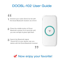 Load image into Gallery viewer, Doosl DSER102 Mini Car Bluetooth Wireless Music Receiver with 3.5mm Stereo Input Jack, DSER102