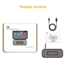 Load image into Gallery viewer, Doosl DSER116 Multifunctional Car FM Transmitter Wireless Music Receiver with 3.5mm Jack &amp; LCD Display, Support Hands-free Call, DSER116