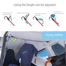 Load image into Gallery viewer, Reusable Car Fastening Rope Car Adjustable Elastic Rope Trunk Storage Hooks Strap Fastening Vehicle Fastening Rope, Length: 1.5m