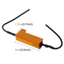 Load image into Gallery viewer, 2 PCS Car Canbus Error Canceller Decoder Load Resistor LED 50W 6 Ohm No Blinking Decoder, 50W 6 Ohm