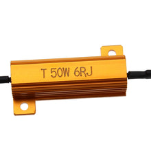 Load image into Gallery viewer, 2 PCS Car Canbus Error Canceller Decoder Load Resistor LED 50W 6 Ohm No Blinking Decoder, 50W 6 Ohm