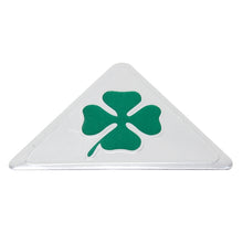 Load image into Gallery viewer, Four Leaf Clover Herb Luck Symbol Aluminum Slim Triangle Badge Emblem Labeling Sticker Styling Car Dashboard  Decoration, Four Leaf Clover 1, Four Leaf Clover 2