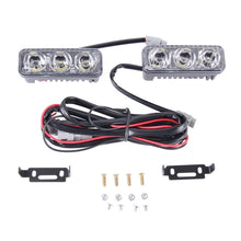 Load image into Gallery viewer, 2 PCS DC 12V 6W 400 LM 6000K Tri Circular Car DRL Daytime Running White Lights Lamp, Cable Length: 50cm, DC 12V 6W 400 LM