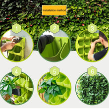 Load image into Gallery viewer, Plant Wall Vertical Indoor and Outdoor Balcony Wall-mounted Flower Pots Creative Combination of Resin Plastic Flower Pots with Removable Pot