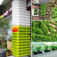 Load image into Gallery viewer, Plant Wall Vertical Indoor and Outdoor Balcony Wall-mounted Flower Pots Creative Combination of Resin Plastic Flower Pots with Removable Pot