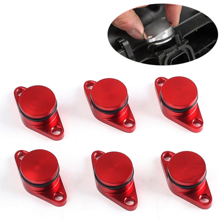 6 PCS 22mm Swirl Flap Flaps Delete Removal Blanks Plugs for BMW M57 (6-cylinder), 22mm (Silver), 22mm (Red), 22mm (Blue), 22mm (Black)