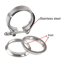 Load image into Gallery viewer, 3 inch Car Turbo Exhaust Downpipe V-Band Clamp Stainless Steel 304 Flange Clamp, 3 inch V-Band Clamp
