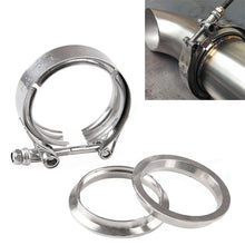 Load image into Gallery viewer, 4 inch Car Turbo Exhaust Downpipe V-Band Clamp Stainless Steel 304 Flange Clamp, 4 inch V-Band Clamp