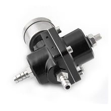 Load image into Gallery viewer, 0-140PSI Universal Car Fuel Pressure Regulator with Gauge Adjustable Oil Pressure Regulator, 0-140PSI