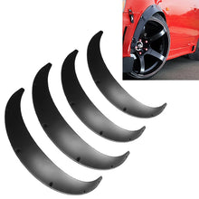 Load image into Gallery viewer, 4 PCS Car Universal Fender Flares Wheel Eyebrow Black Not Painted Wheel Eyebrow, Black Not Painted