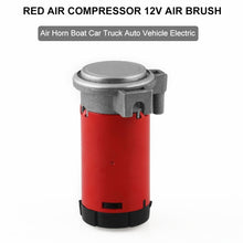 Load image into Gallery viewer, 12V Portable Air Compressor for Air Horn Car Truck Vehicle, 12V Red