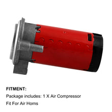 Load image into Gallery viewer, 12V Portable Air Compressor for Air Horn Car Truck Vehicle, 12V Red