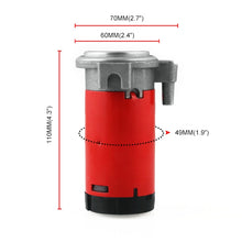 Load image into Gallery viewer, 12V Portable Air Compressor for Air Horn Car Truck Vehicle, 12V Red