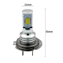 Load image into Gallery viewer, 2 PCS H7 72W 1000LM 6000-6500K Super Bright White Light Car Fog LED Bulbs, DC 12-24V, H7