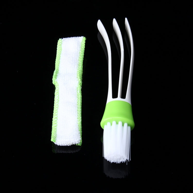 Clean Tool Dirt Duster Brush Dual Head for Car Air-Condition Vent Blind, 1 PC