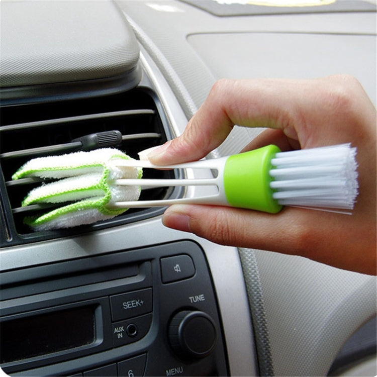 Clean Tool Dirt Duster Brush Dual Head for Car Air-Condition Vent Blind, 1 PC