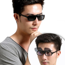 Load image into Gallery viewer, Polarized Clip-on Flip Up Plastic Clip Sunglasses Lenses Glasses Unbreakable Driving Fishing Outdoor Sport