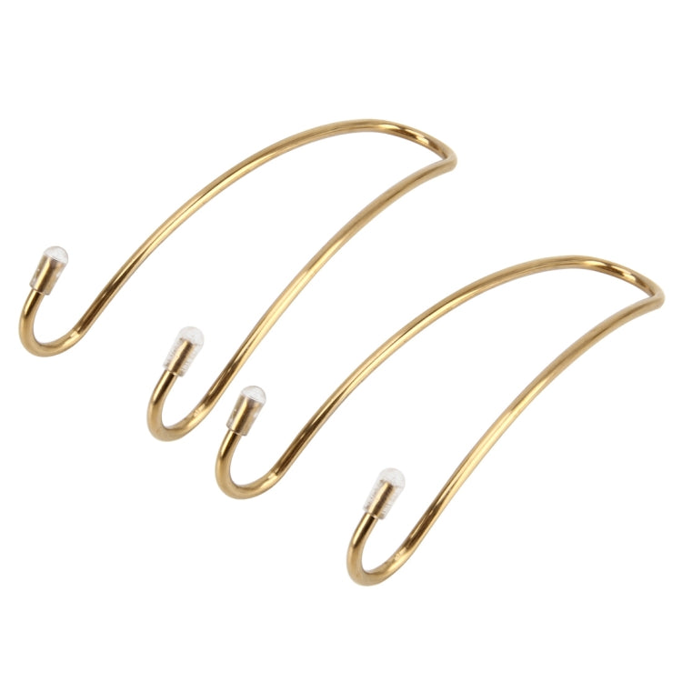 2 PCS Metal Headrest Car Hooks, Gold