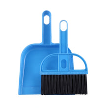 Load image into Gallery viewer, Mini Desktop Car Keyboard Sweep Cleaning Brush Small Broom Dustpan Set, 1  Set (Green), 1  Set (Blue), 1  Set (Magenta)