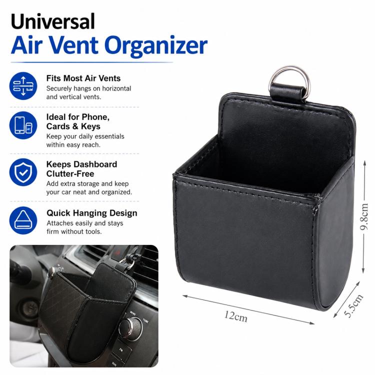 Car Air Vent Mobile Cellphone Pocket Bag Pouch Box Storage Organizer Carrying Case