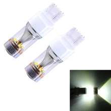 Load image into Gallery viewer, 2 PCS T20/7443 350 LM 6000K Dual Wires 30W White Light 6 LED CREE Canbus Car Brake Light Bulb, DC 12V, T20