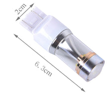 Load image into Gallery viewer, 2 PCS T20/7443 350 LM 6000K Dual Wires 30W White Light 6 LED CREE Canbus Car Brake Light Bulb, DC 12V, T20