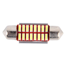 Load image into Gallery viewer, 2 PCS DC 12V 3W 36MM Bicuspid Car Door Lamps Registration Mark light Dashboard Dome Door Lights LED Reading Lamp with 16 LED SMD 3014 Lights White, 36MM