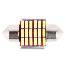 Load image into Gallery viewer, 2 PCS DC 12V 3W 31MM Bicuspid Car Door Lamps Registration Mark light Dashboard Dome Door Lights LED Reading Lamp with 18 LED SMD 3014 Lights White, 31MM