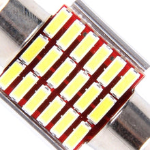 Load image into Gallery viewer, 2 PCS DC 12V 3W 31MM Bicuspid Car Door Lamps Registration Mark light Dashboard Dome Door Lights LED Reading Lamp with 18 LED SMD 3014 Lights White, 31MM