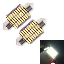 Load image into Gallery viewer, 2 PCS DC 12V 6W 36MM Bicuspid Car Door Lamps Registration Mark light Dashboard Dome Door Lights LED Reading Lamp with 27 LED SMD 3014 Lights White, 36MM