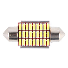 Load image into Gallery viewer, 2 PCS DC 12V 6W 36MM Bicuspid Car Door Lamps Registration Mark light Dashboard Dome Door Lights LED Reading Lamp with 27 LED SMD 3014 Lights White, 36MM