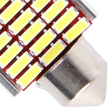 Load image into Gallery viewer, 2 PCS DC 12V 6W 36MM Bicuspid Car Door Lamps Registration Mark light Dashboard Dome Door Lights LED Reading Lamp with 27 LED SMD 3014 Lights White, 36MM